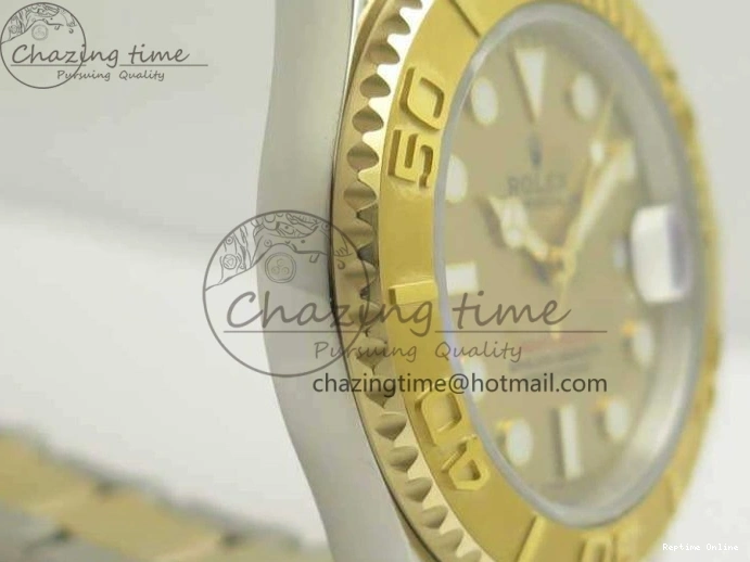 0114 Popular Yacht-Master 116655 3AF Best Edition YG Wrapped Gold Dial On SS YG Bracelet A 3454